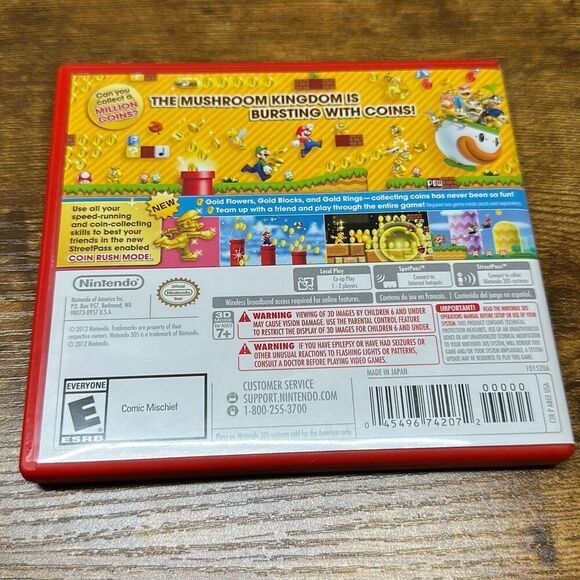 Super Mario Bros. 2 Nintendo 3DS 2012 Video Game with Case Works - Picture 2 of 6